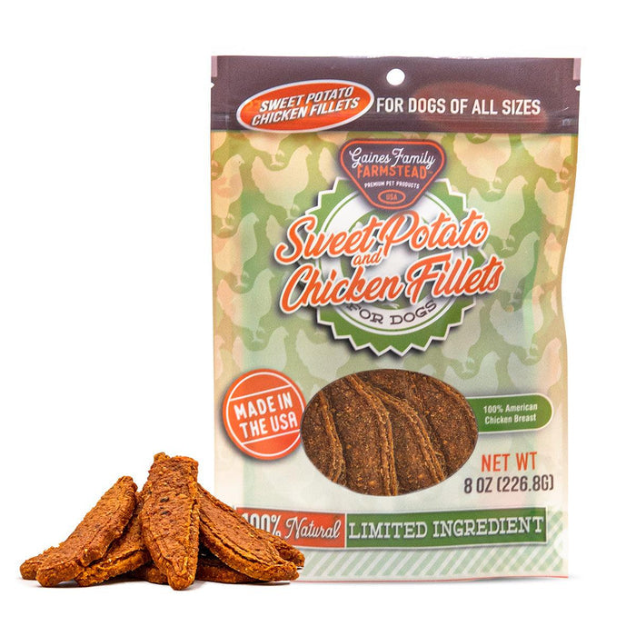 Gaines Family Farmstead Sweet Potato and Chicken Fillets for Dogs of All Sizes