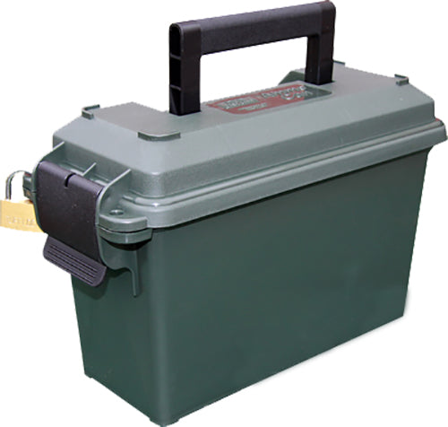 MTM AC30T11 Ammo Can  5" x 11.30" x 7.20" Polypropylene Forest Green Tall for 30 Cal