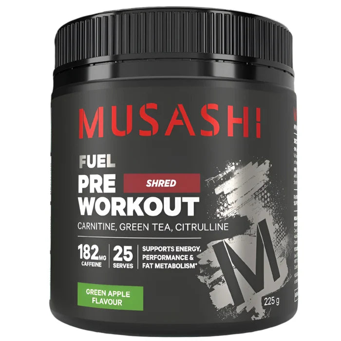 Musashi pre-workout supplement