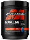 MuscleTech Shatter Pre-Workout Extreme Sensory Formula Blue Raspberry Slushie