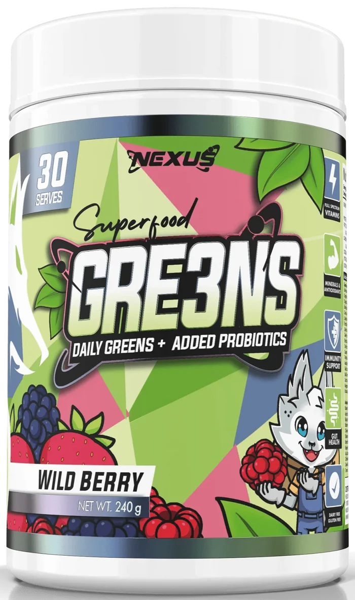 Nexus Sports Nutrition Gre3ns Wild Berry