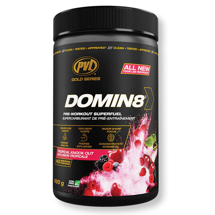 PVL Gold Series Domin8 Pre-Workout 520g