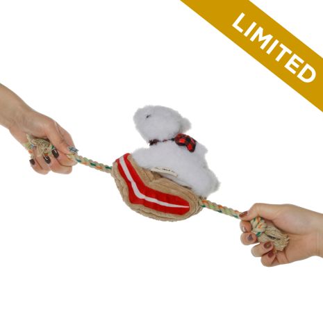 Tall Tails  Polar Bear Plush Tug Dog Toy