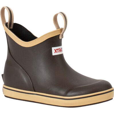 XtraTuf Kids' Ankle Deck Boot Brown