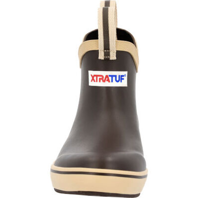 XtraTuf Kids' Ankle Deck Boot Brown