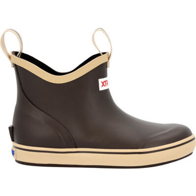 XtraTuf Kids' Ankle Deck Boot Brown