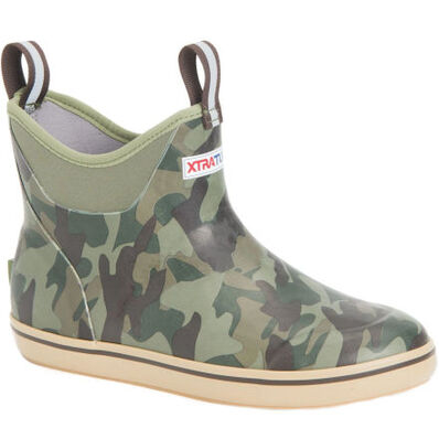 XtraTuf Men's 6 in Ankle Deck Boot Duck Camo