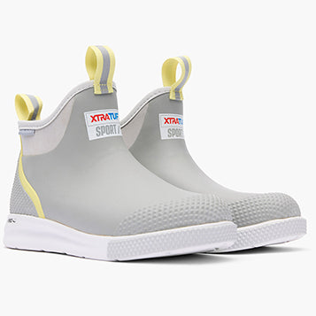 XtraTuf Women's 6 In Ankle Deck Boot Sport Grey