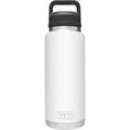 Yeti Rambler 36 Oz. White Stainless Steel Insulated Vacuum Bottle with Chug Cap